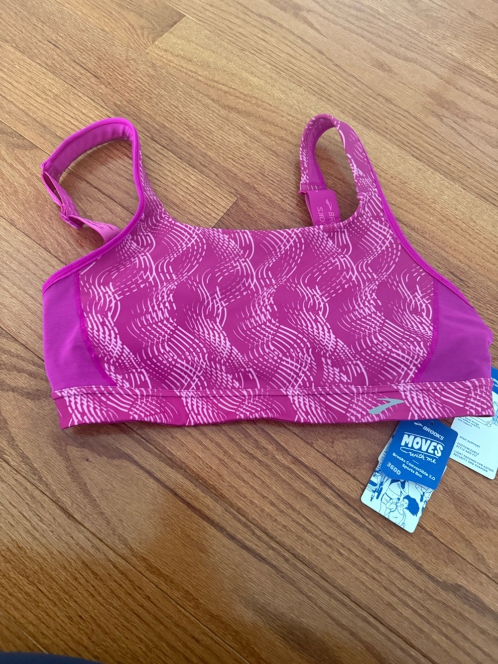 Brooks Black and Pink Sports Bra